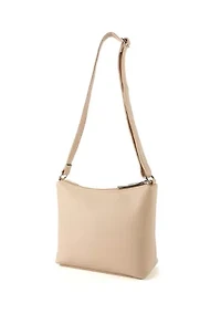Pebble Shoulder Bag with Front Zip Pocket
