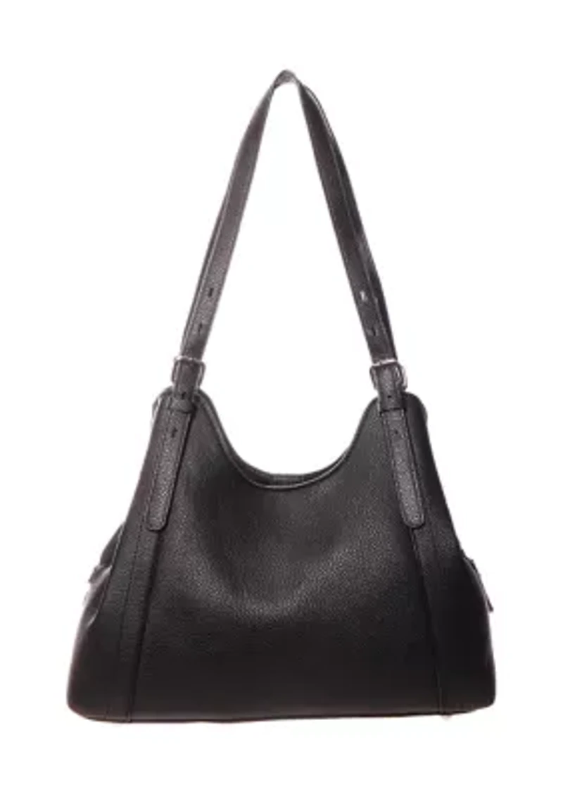 Pebble Triple Compartment Scoop Shoulder Bag