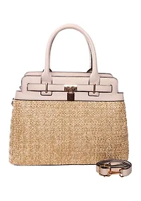 Straw Satchel Bag