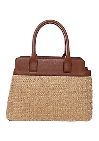 Straw Satchel Bag