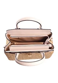 Straw Satchel Bag