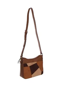 Mixed Media Crossbody Bag