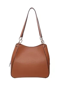 Pebble Triple Compartment Shoulder Bag