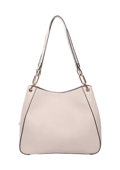 Pebble Triple Compartment Shoulder Bag