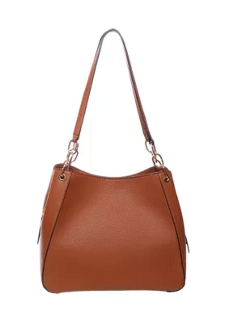 Pebble Triple Compartment Shoulder Bag