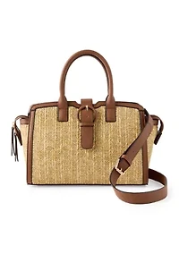 Straw Bucket Crossbody