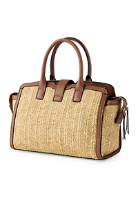Straw Bucket Crossbody