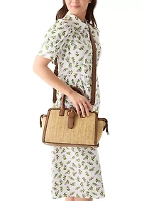 Straw Bucket Crossbody