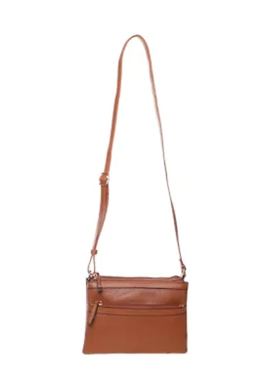 Pebble Double Zip Crossbody Bag