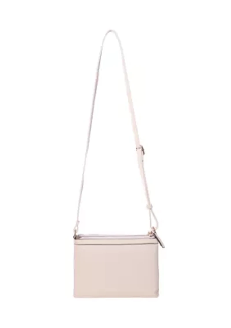 Pebble Double Zip Crossbody Bag