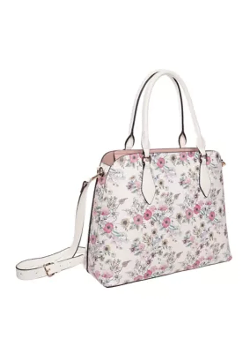 Floral Satchel Bag