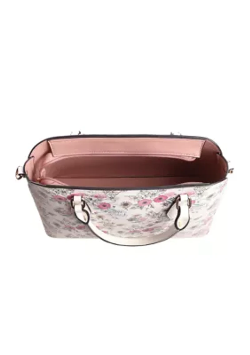 Floral Satchel Bag