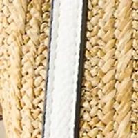 Straw Buckle Satchel Bag