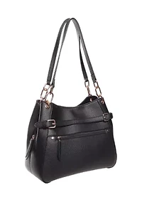Pebble Belted Shoulder Bag