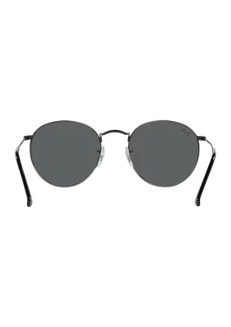 RB3447 Round Metal Antiqued Sunglasses