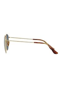 RB8247 Round Titanium Polarized Sunglasses