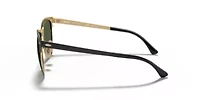 RB3716 Clubmaster Metal Polarized Sunglasses