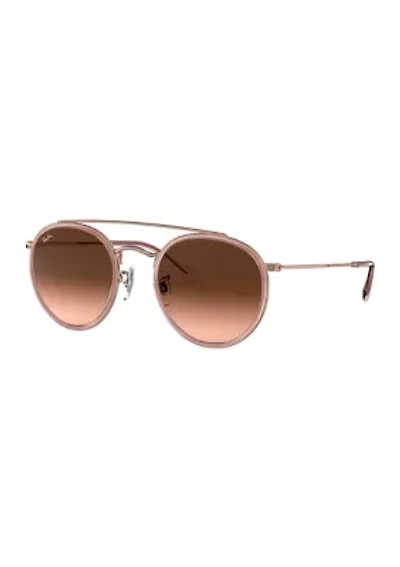 RB3647N Round Double Bridge Sunglasses