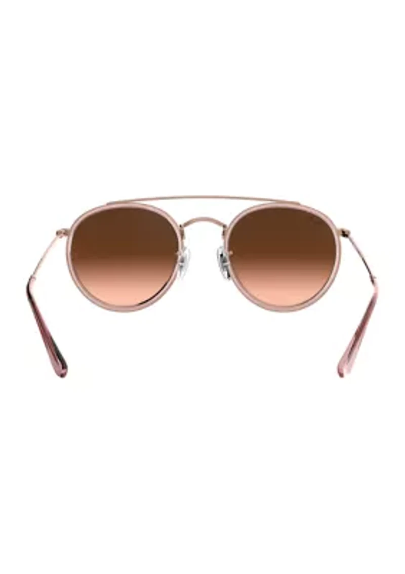RB3647N Round Double Bridge Sunglasses