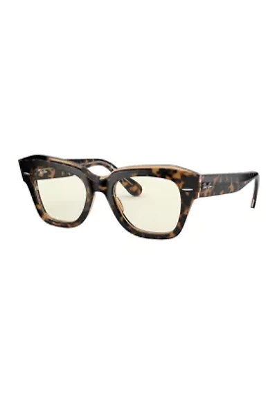 RB2186 State Street Blue-Light Clear Evolve Sunglasses