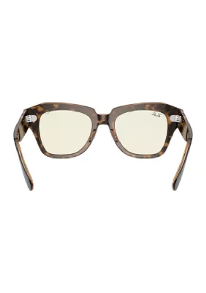 RB2186 State Street Blue-Light Clear Evolve Sunglasses