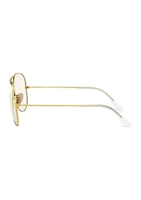 RB3025 Aviator Clear Evolve Sunglasses