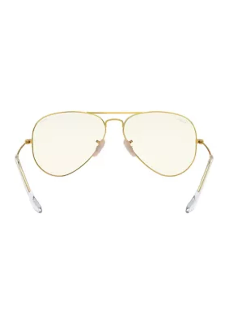RB3025 Aviator Clear Evolve Sunglasses