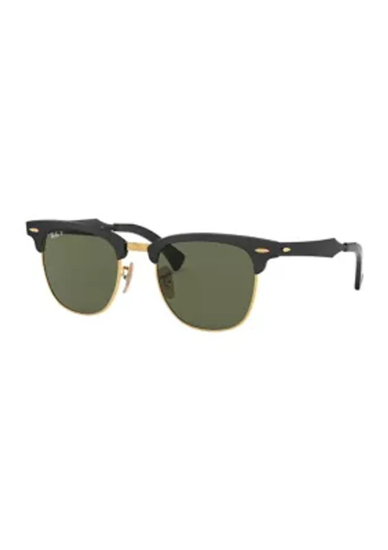 RB3507 Clubmaster Aluminum Polarized Sunglasses