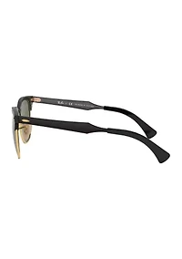 RB3507 Clubmaster Aluminum Polarized Sunglasses