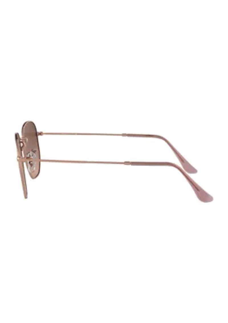 RB3548N Hexagonal Flat Lenses Sunglasses