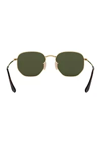 RB3548N Hexagonal Flat Lenses Polarized Sunglasses