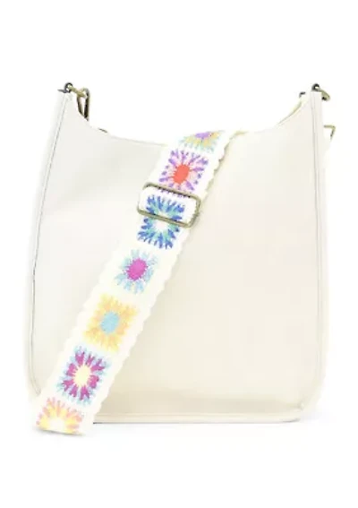 Hobo Bag with Crochet Strap