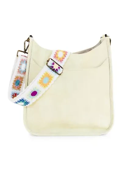Hobo Bag with Crochet Strap