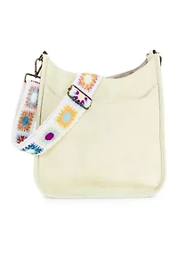 Hobo Bag with Crochet Strap