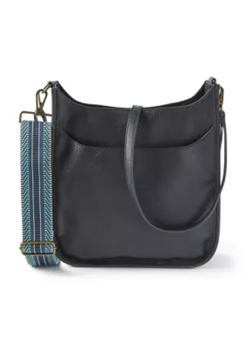 Hobo Bag with Crochet Strap