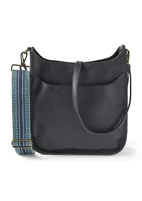 Hobo Bag with Crochet Strap