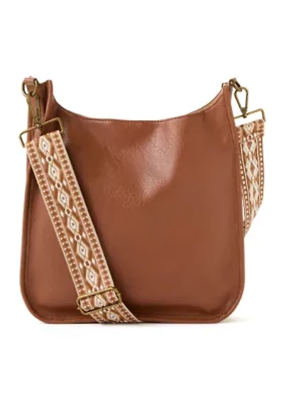 Large Hobo Bag with Guitar Strap