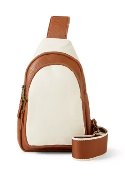Canvas Sling Crossbody Bag