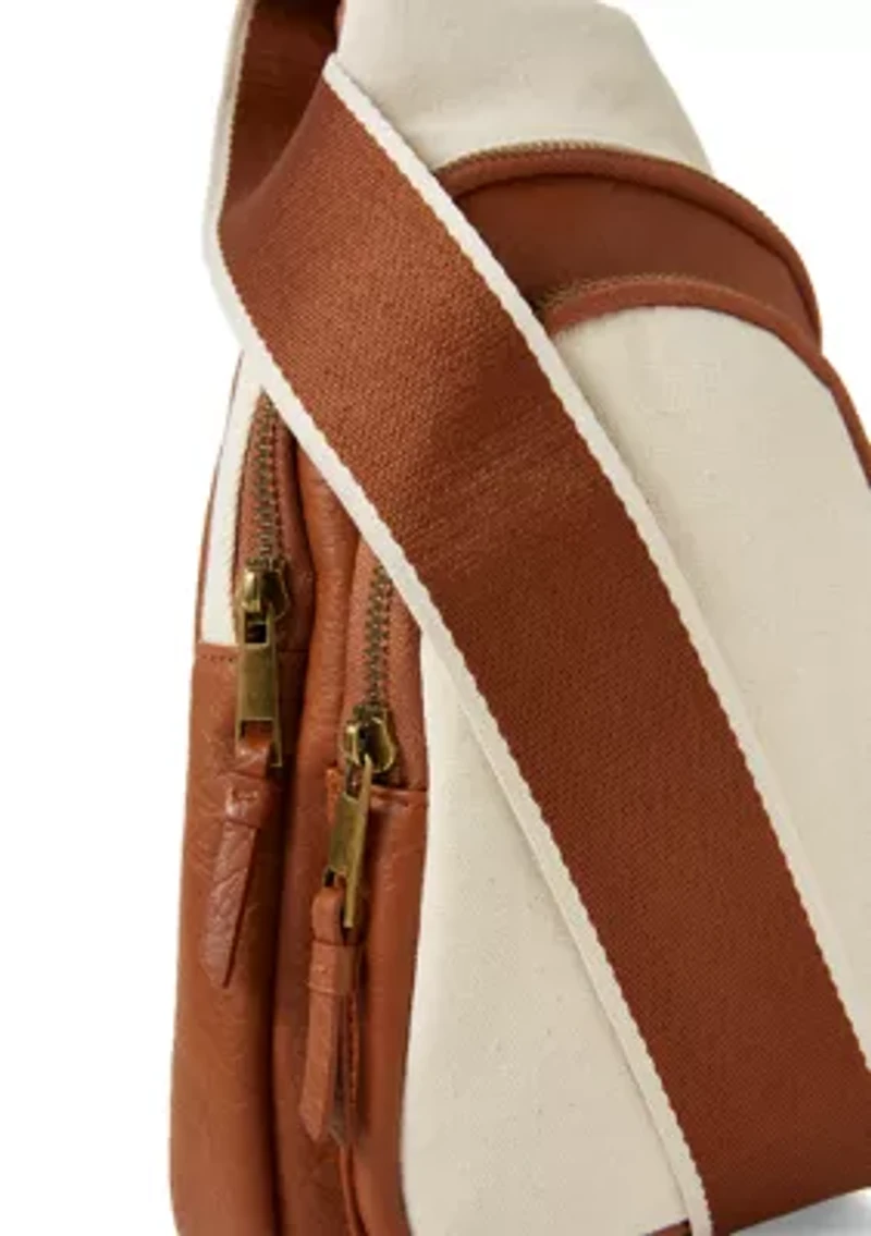 Canvas Sling Crossbody Bag
