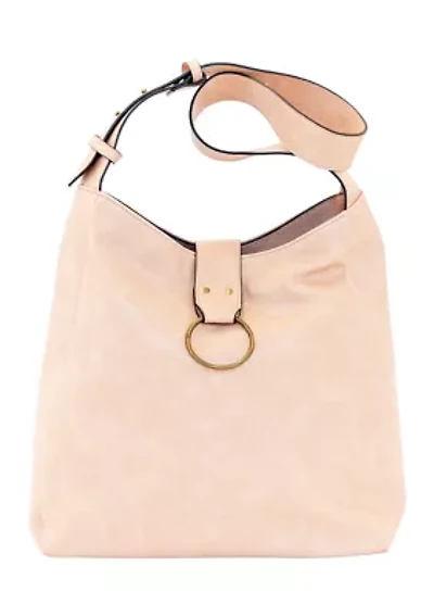 Hobo Bag with O-Ring Accent