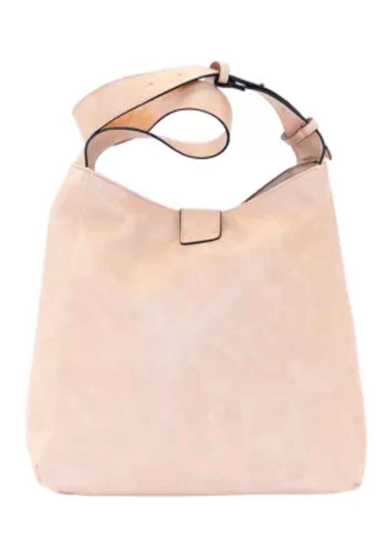 Hobo Bag with O-Ring Accent
