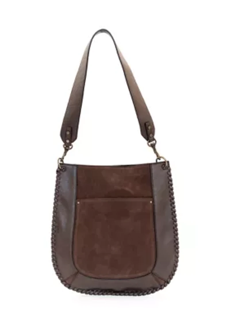 Whipstitched Hobo Bag