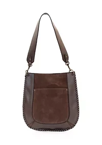 Whipstitched Hobo Bag
