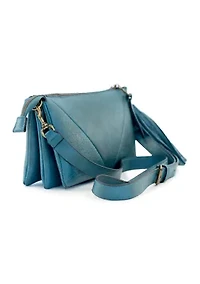 Triple Compartment Crossbody Bag