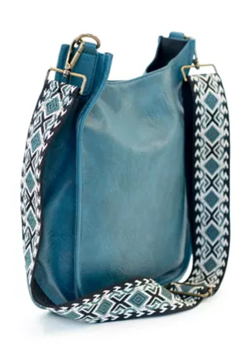 Large Hobo Bag with Guitar Strap