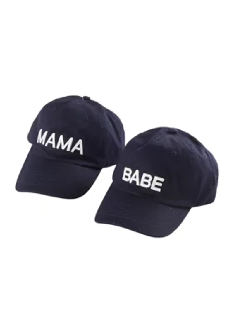 Mama & Babe Matching Baseball Hat Set