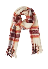 Women's Plaid Noodle Scarf
