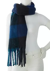 Women's Plaid Noodle Scarf