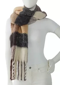 Women's Plaid Noodle Scarf