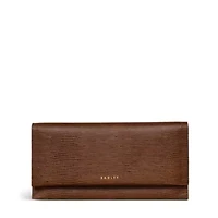 Oak Street - Faux Lizard - Large Flapover Wallet